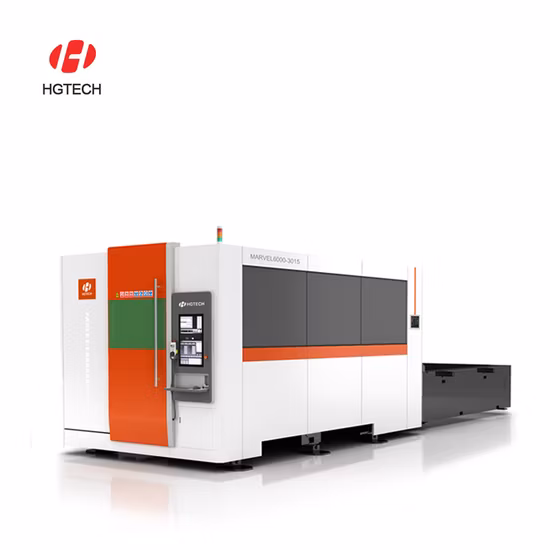Machine de découpe laser à fibre pour tube de tôle / table d'échange à couverture complète CNC
