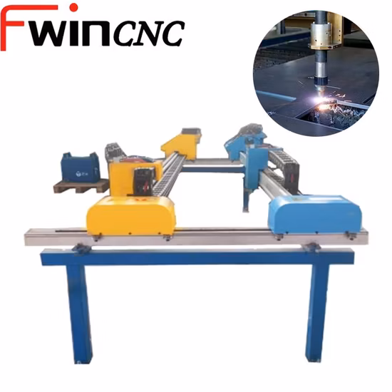 Machine de découpe plasma CNC à portique portable les plus vendues avec coupeur de gaz oxygène/flamme 2060