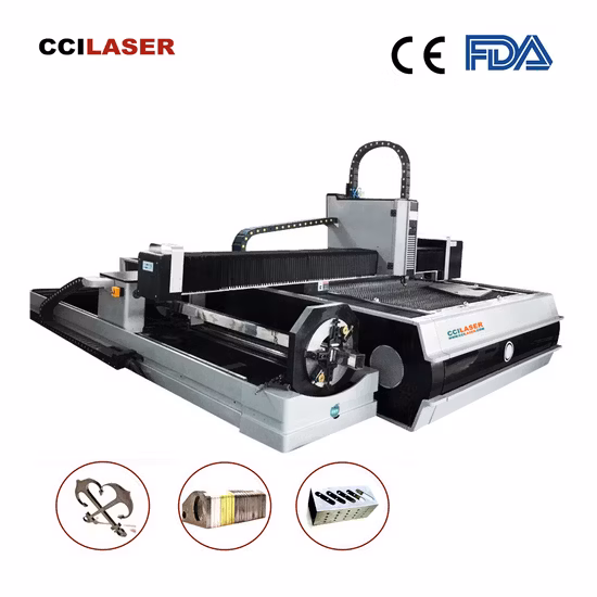 Coupeur de gravure laser à fibre métallique CNC avec 1kw 2kw 2000W 3000W 6000W Tôle d'acier doux en aluminium en acier inoxydable/plaque/tuyau/table d'échange de tubes